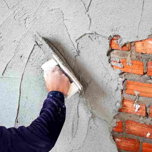 plastering